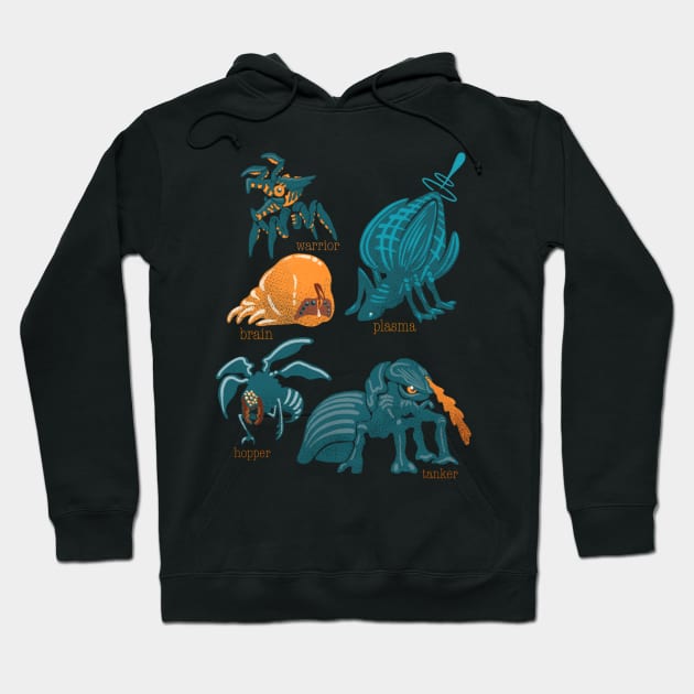 Bugs Hoodie by Little Bad Wren 